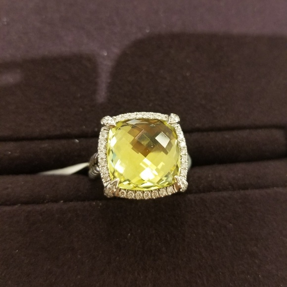 Authentic David Yurman Chatelaine Lemon Citrine Ring - 7 - Picture 3 of 4